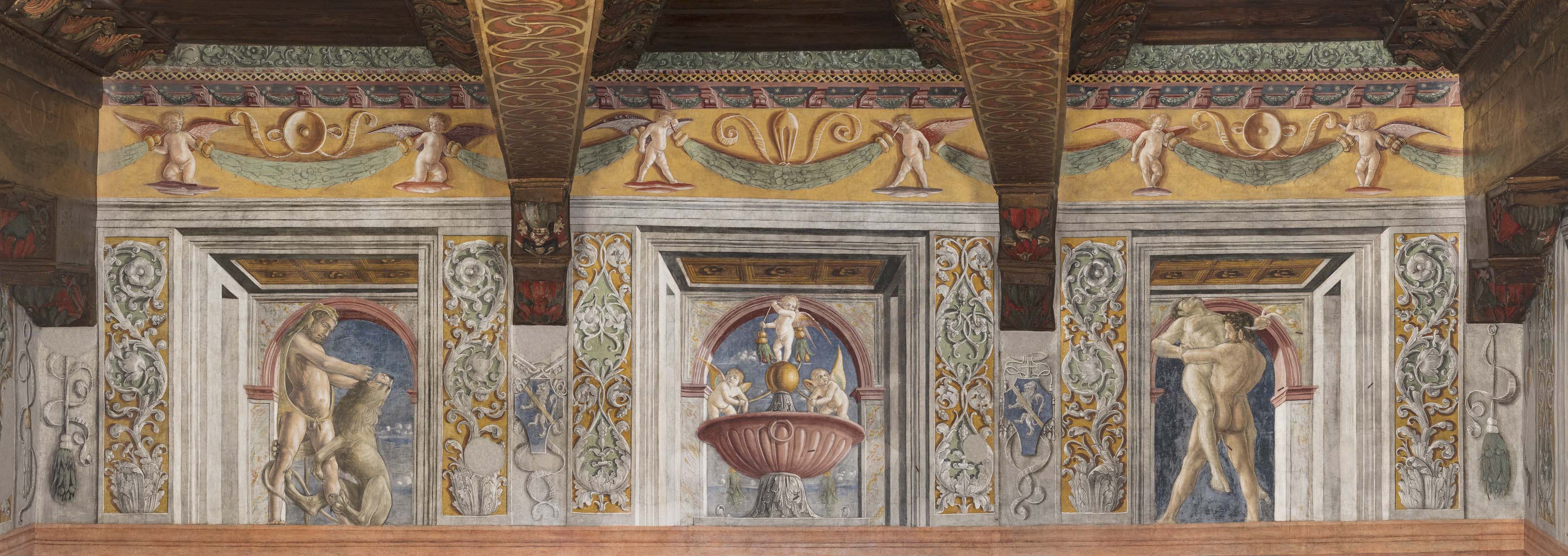 Fregio a fresco con le Fatiche di Ercole | VIVE